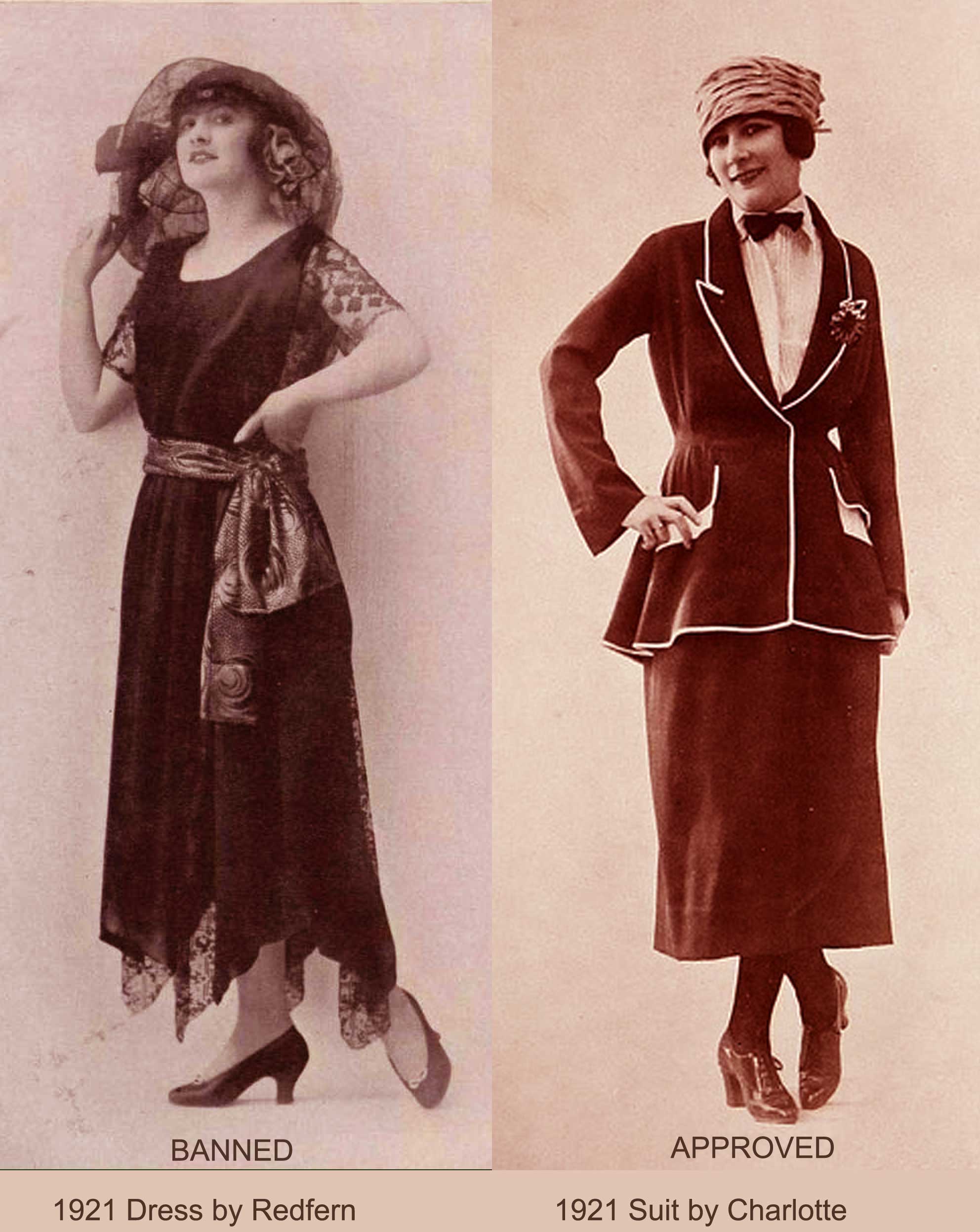 1920s Fashion – US Banks ban Flappers – 1922 report.  Glamourdaze