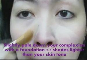 1920s makeup tutorial -foundation--lea-whitefeather