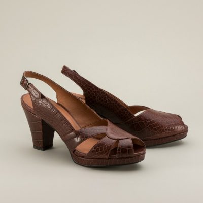 Dolores 1940s Slingback Shoes by Royal Vintage