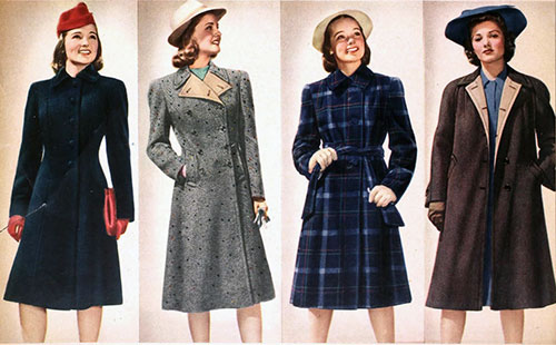 1940's fashion plan - Winter Reefer Coats