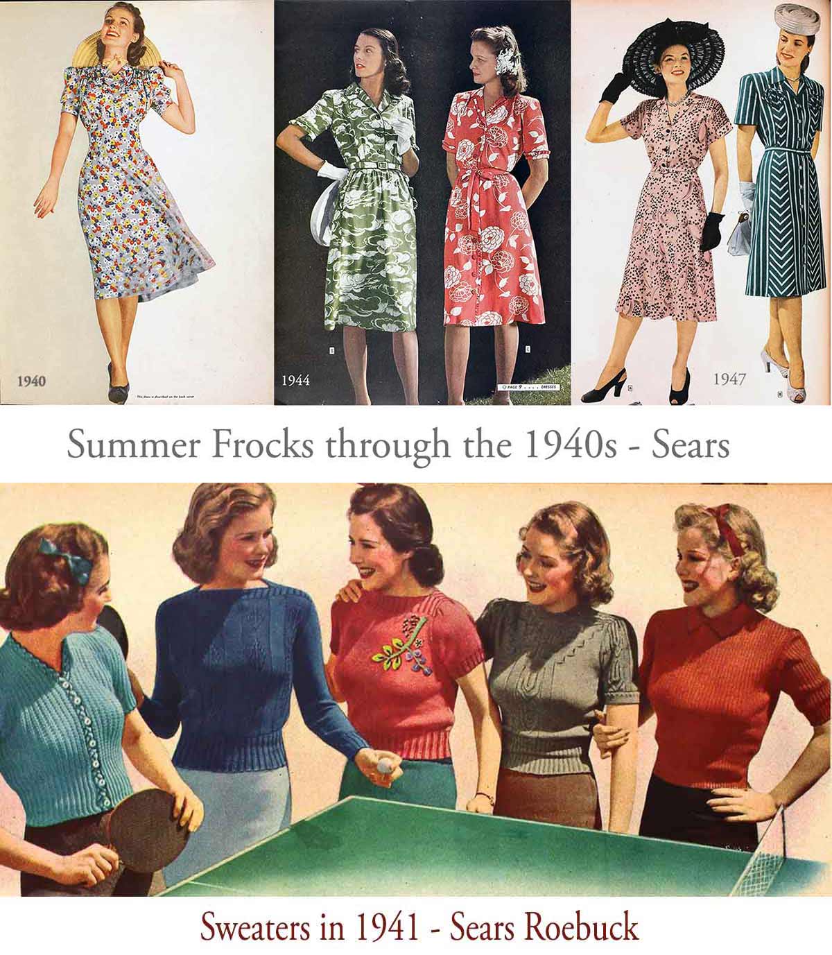 1940 casual wear