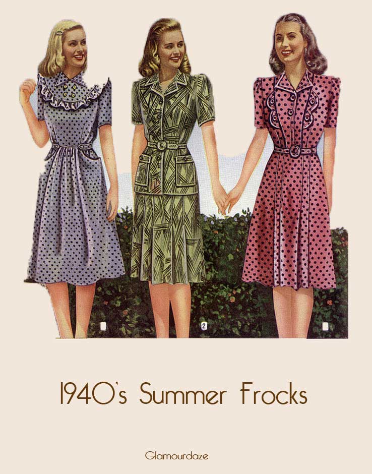 Easy Guide to a 1940 s Woman s Dress Style Glamour Daze