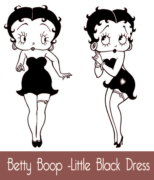 little black dress history - Betty Boop