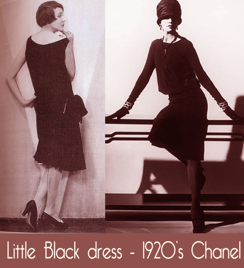 chanel black dress history