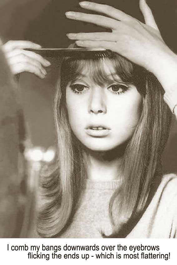 Pattie Boyd - 1960's hairstyle tips for long hair