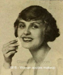 1916 - woman apples makeup