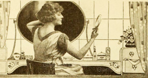 1918 - 1900's makeup - Early Photos of Women Applying Makeup
