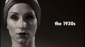 1930s Woman face makeup