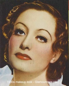 1930s makeup look - Joan Crawford