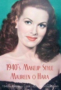 1940s-makeup-look - Maureen O Hara