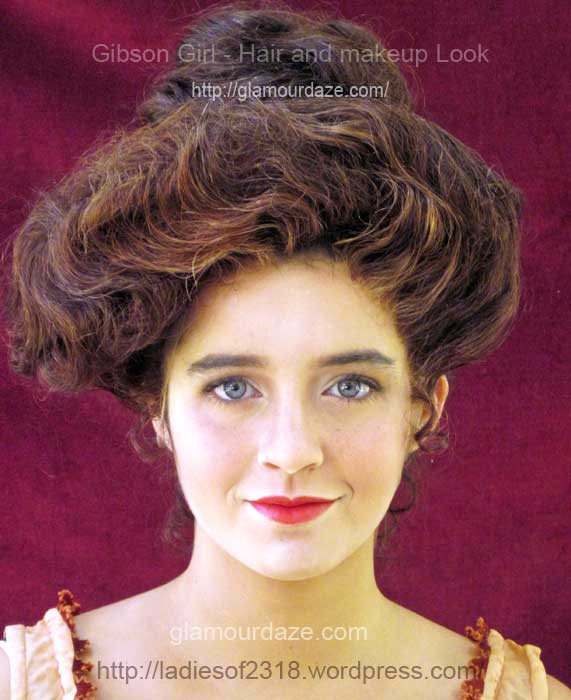 Gibson Girl---hair and makeup look