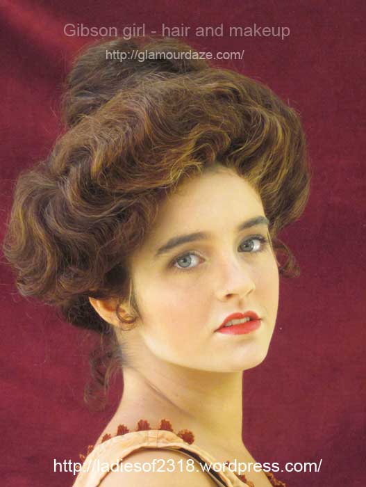 Gibson Girl---hair and makeup look