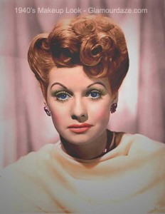 Lucille-ball---1940s-makeup-look
