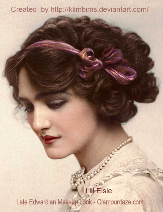 1900's makeup - 1900 to 1919. Late Edwardian makeup look
