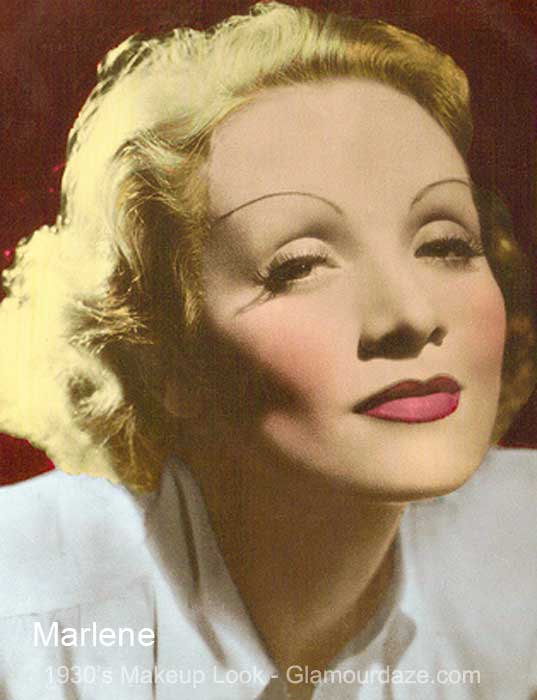 Marlene Dietrich---1930's-makeup-look