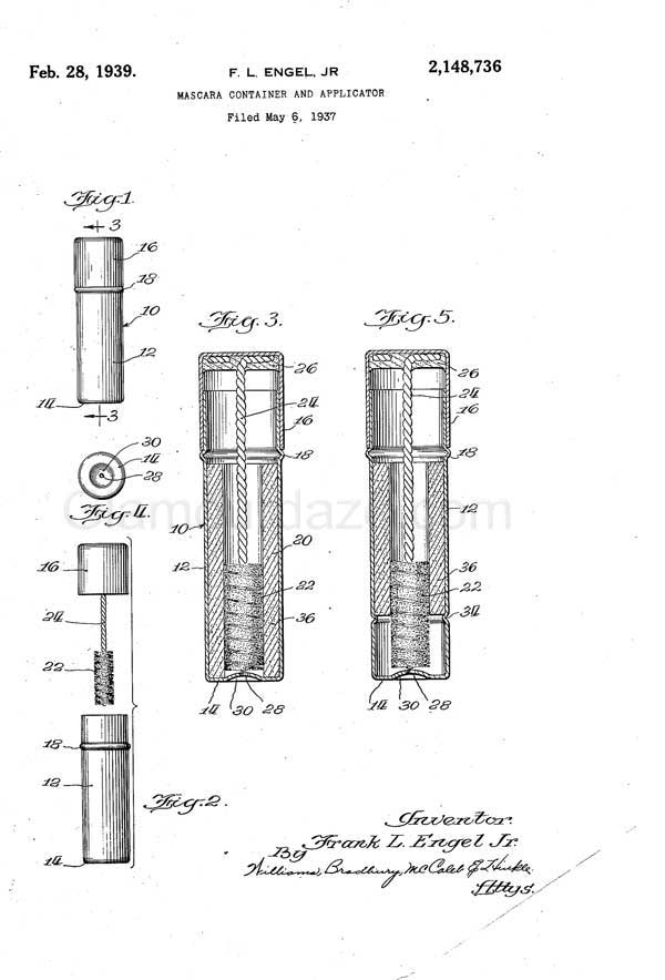 mascara-1937-patent