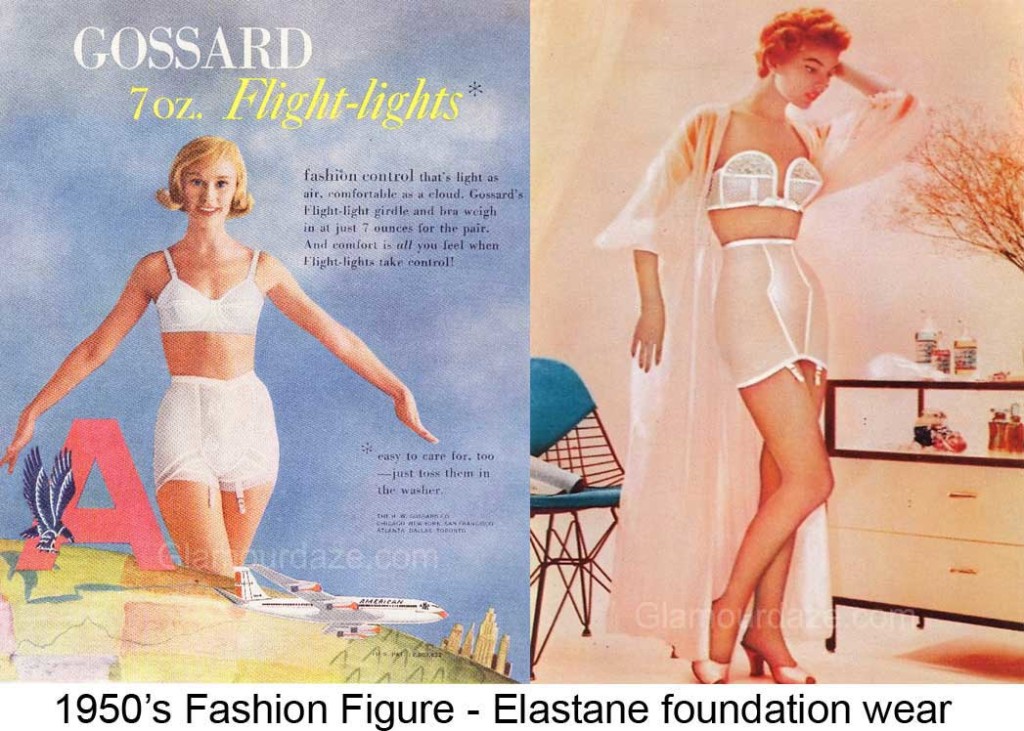 1950s bra and girdle style