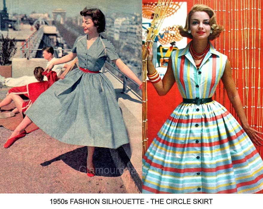 1950s Fashion - The Feminine Figure and Silhouette - Glamour Daze