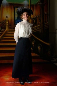 1910-Edwardian-Navy-Silk-Skirt