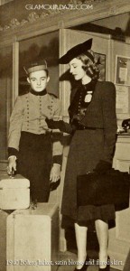 1940-Bolero-Jacket,-satin-blouse-and-flared-skirt.