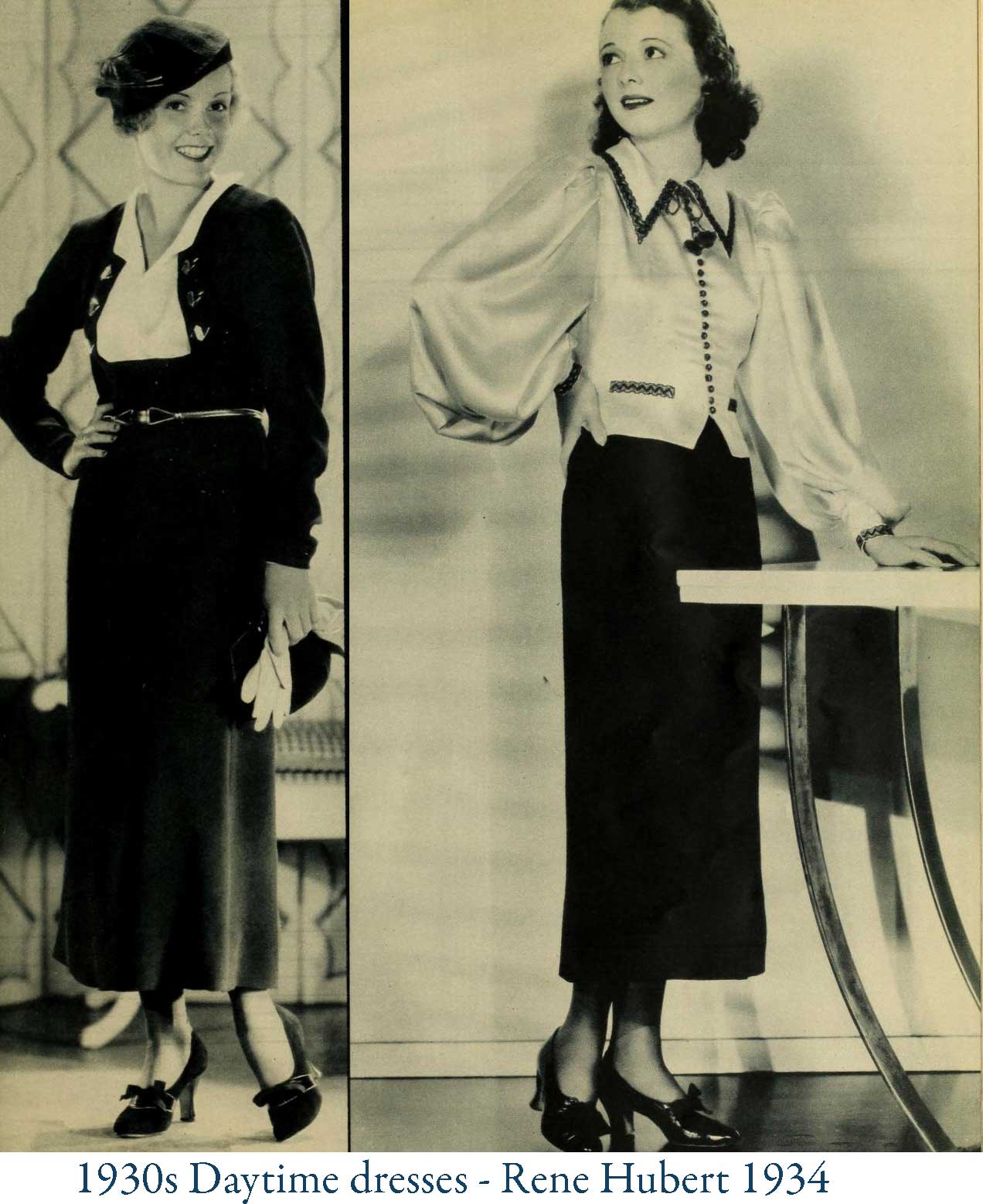 1930s Fashion - Gorgeous Autumn Styles for 1934 - Glamour Daze