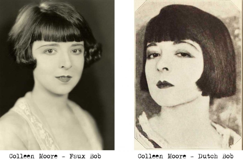 1920s hairstyle - Colleen Moore bobs her hair