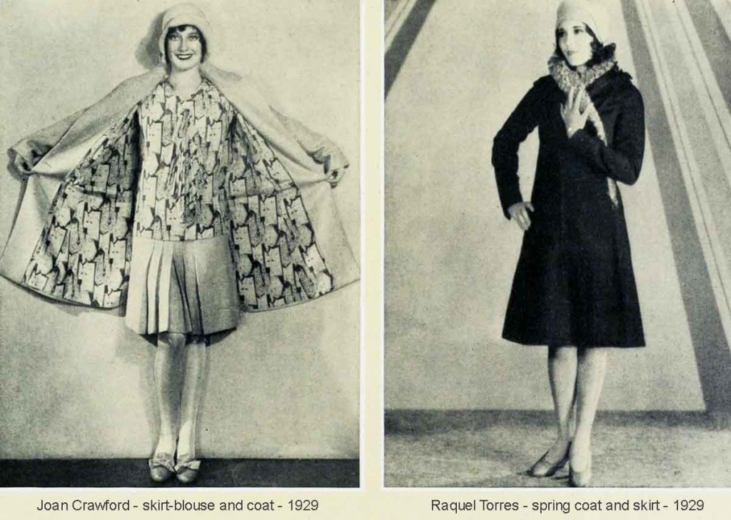 Joan-Crawford-and-Raquel-Torres--skirt---blouse-and-coat