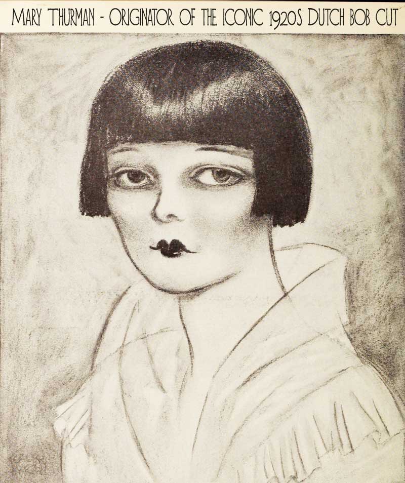 Dutch Boy Haircut Origin Of An Iconic 1920 S Hairstyle Glamour Daze   Mary Thurman Originator Of The Iconic 1920s Dutch Bob Cut 