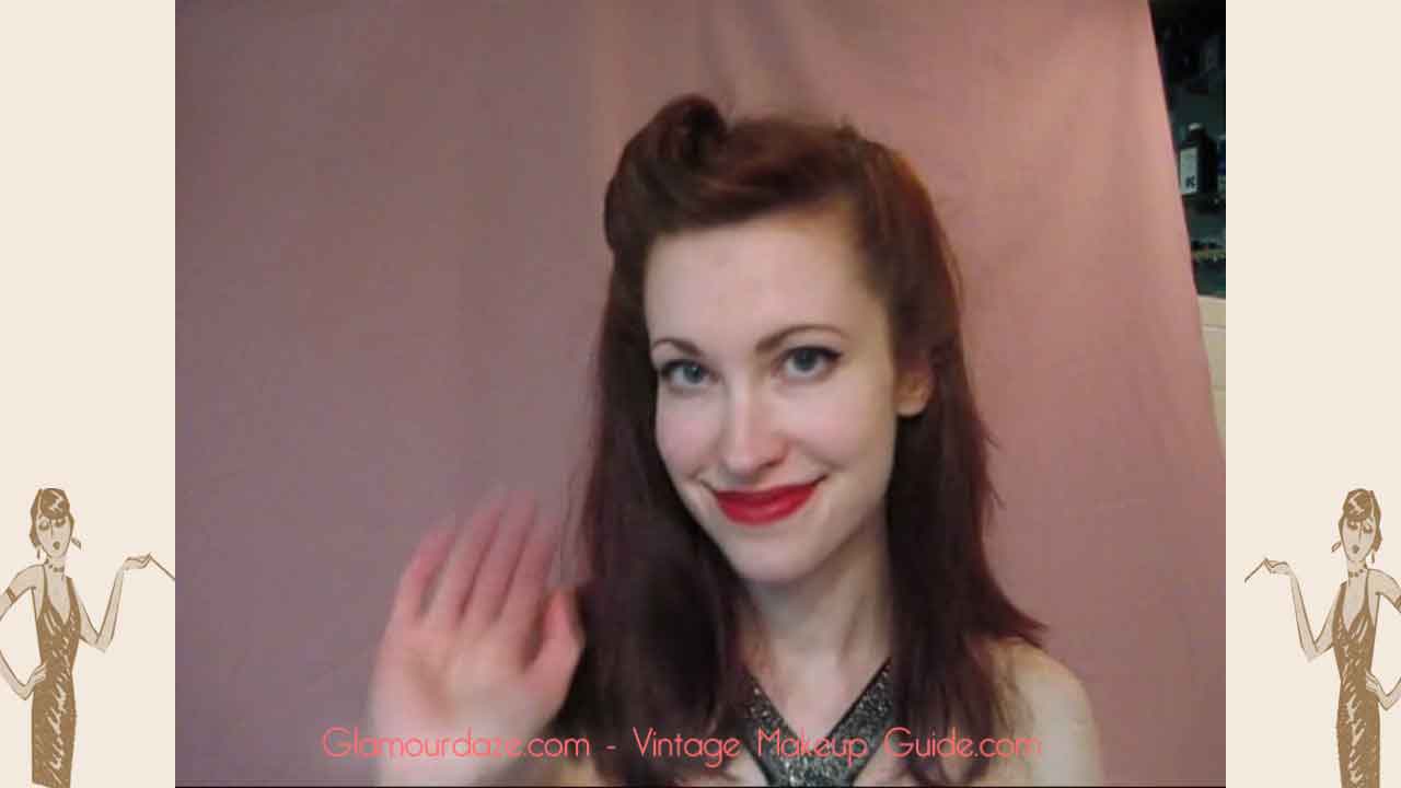 1940s hairstyles - how to do a 1940s hair roll in 60 seconds