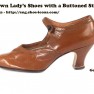 9--1920s-dress-shoes-Brown-Lady-s-Shoes-with-a-Buttoned-Strap.