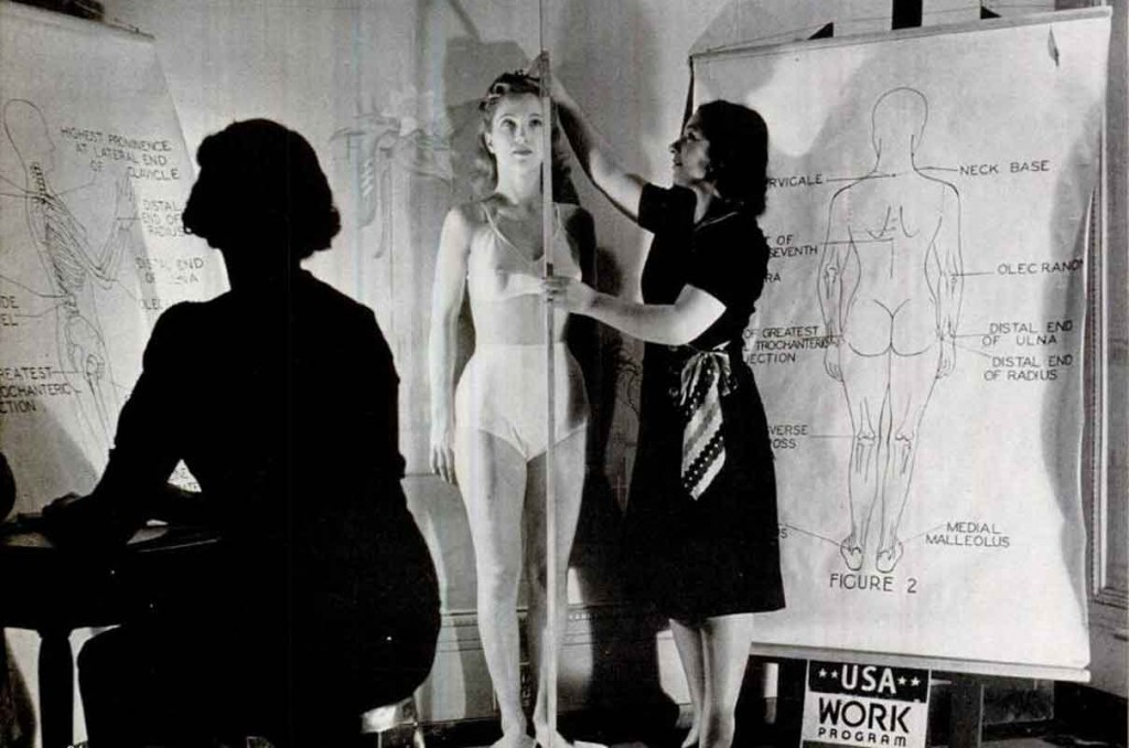 100,000-American-Women-measured-for-standard-dress-size-in-1940--