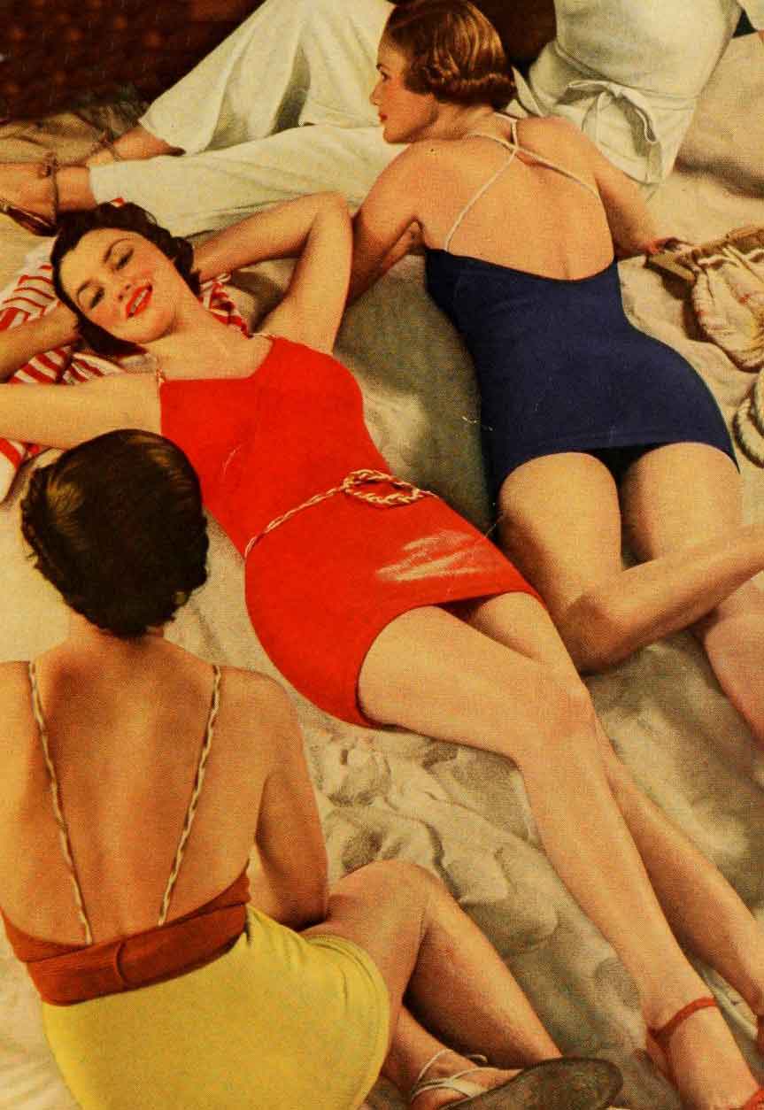 1930s Beauty Tricks for the beach