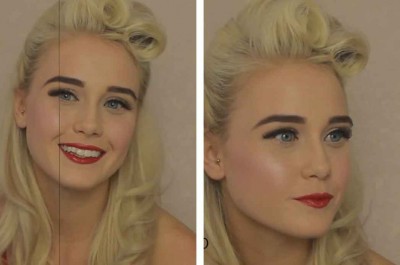 1940s-Inspired-Makeup-Look-Glamorous-Eyes-and-Red-Lips-7