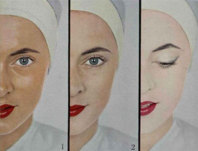 3-Summer-Faces---French-Makeup-Styles-for-1954