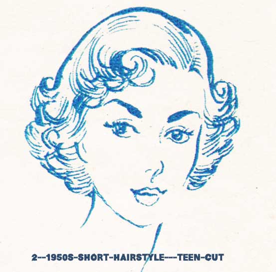 1950s Hairstyles Chart for your hair length - Glamour Daze