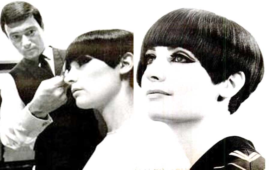 Vidal Sassoon works his scissors in 1965 | Glamourdaze