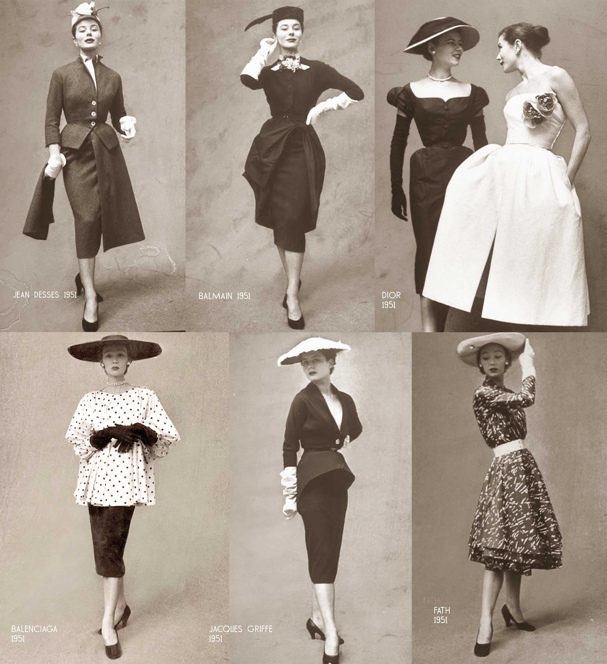 Paris 1950s Fashions Springsummer 1951 Glamour Daze 1766