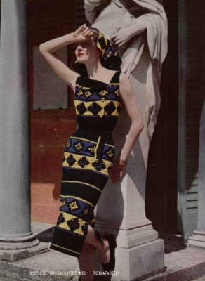Paris-Spring-fashion--1951---Schiaparelli