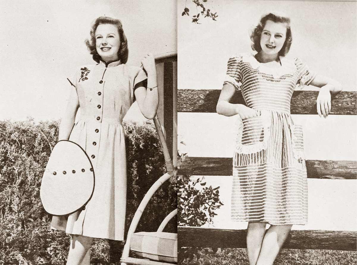 1940s-Fashion---Summer-Frocks-of-1945---June-Allyson