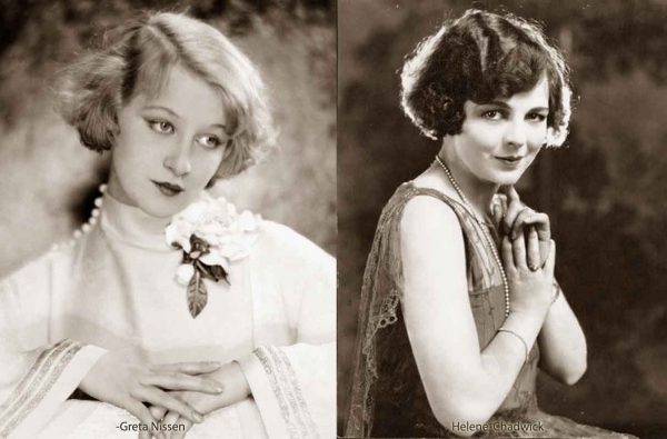 1920s-Bobbed-Hairstyles---Greta-Nissen-and-Helene-Chadwick