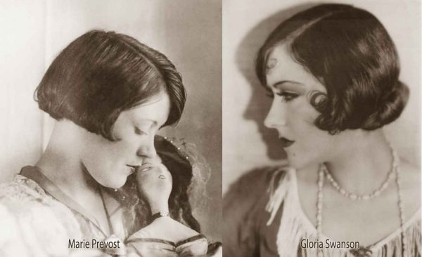 1920s-Bobbed Hairstyles---Marie-Prevost-and-Gloria-Swanson