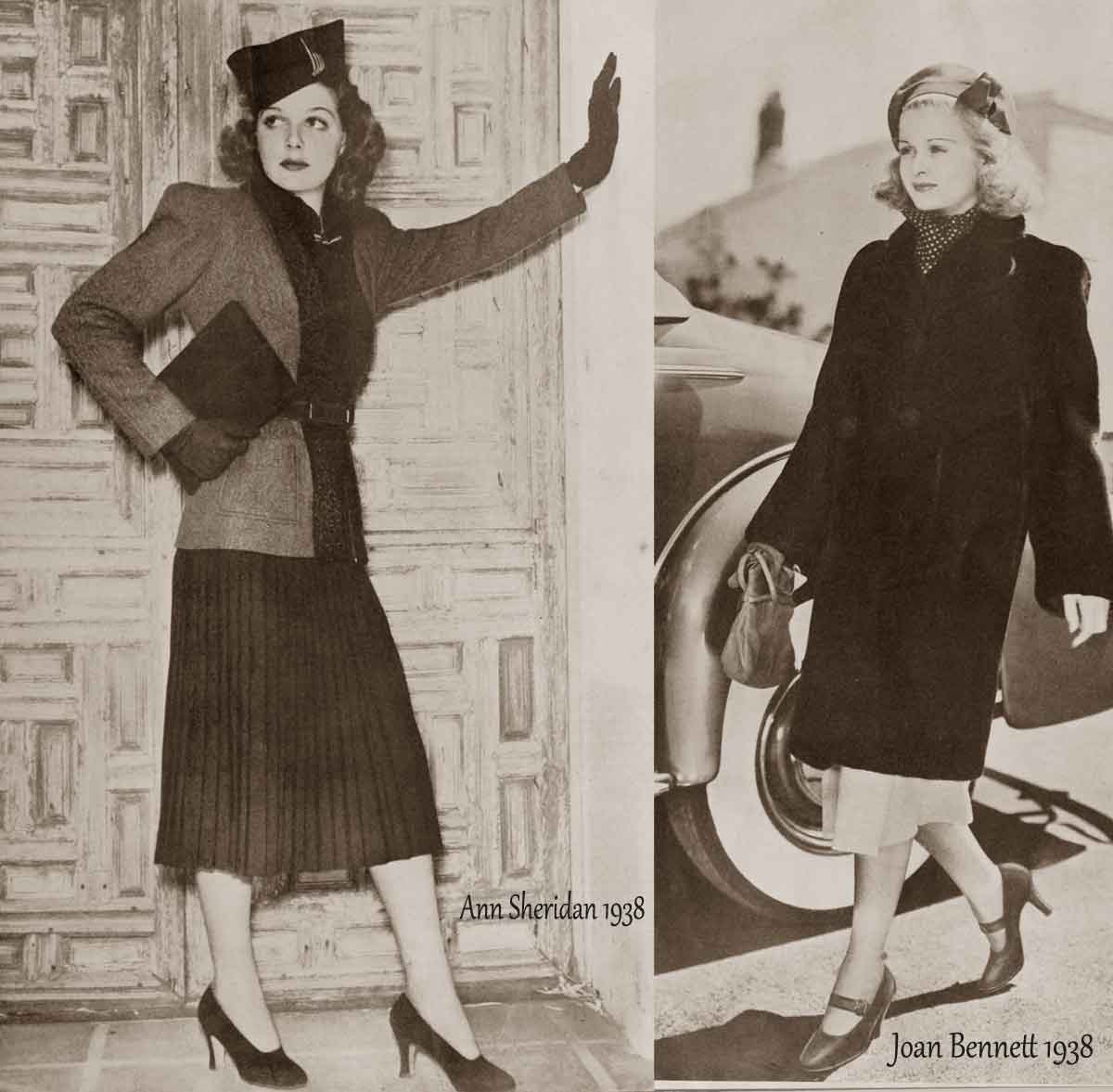 1930s Fashion – More Fall Styles – 1938 | Glamourdaze