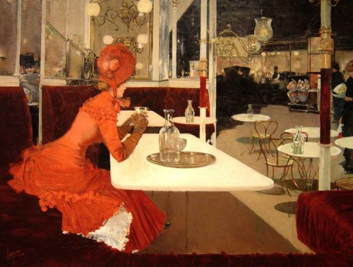 1882-Fernard-Lungren's-The-Café