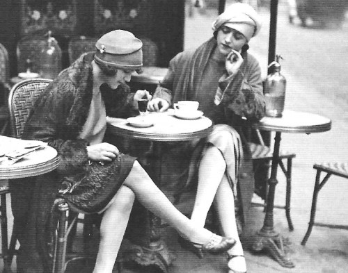 1922-Maurice-Brange,-Au-Café--Solita-Solano-and-Djuna-Barnes-in-Paris