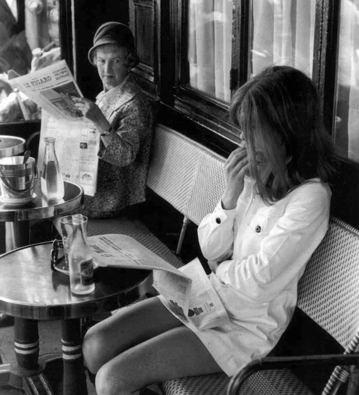 1969--Brasserie-Lipp,-Photo-by-Henri-Cartier-Bresson,-Paris