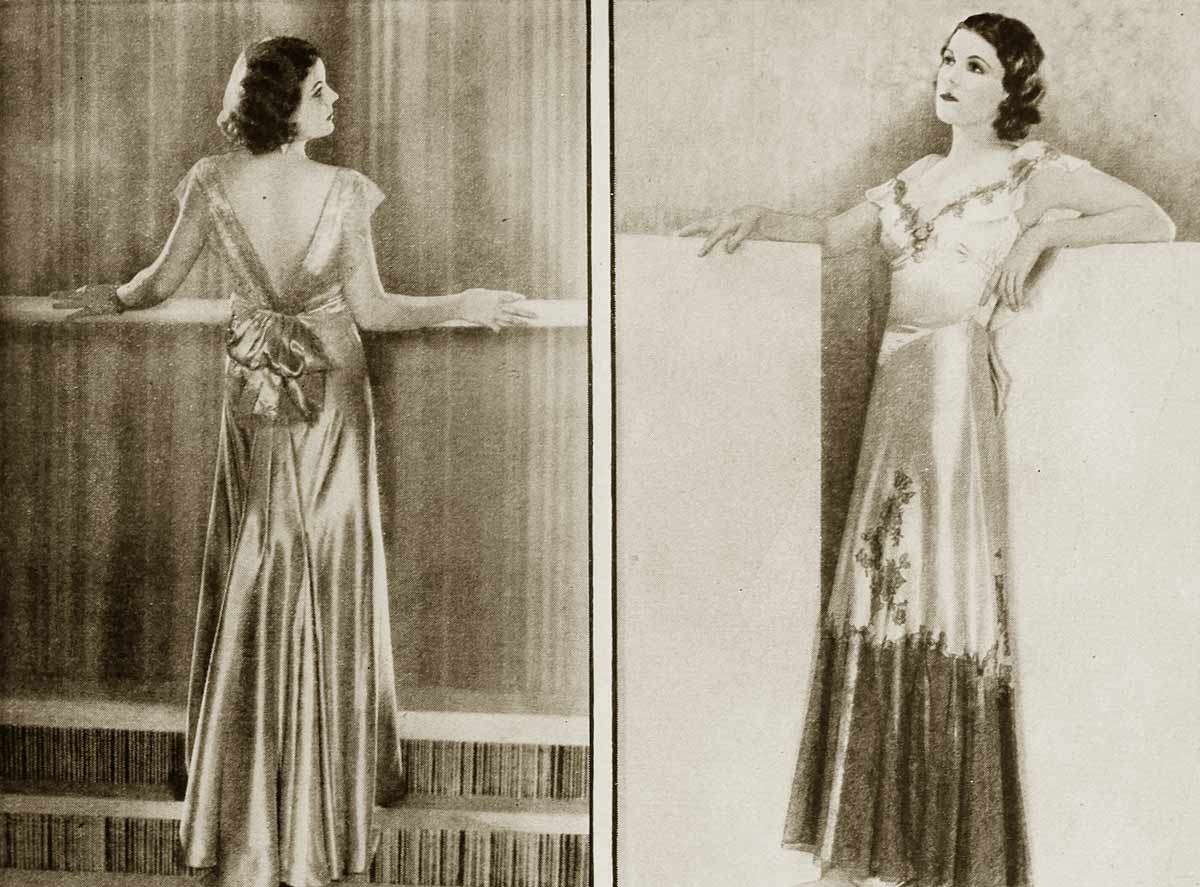 1930s evening outlet fashion