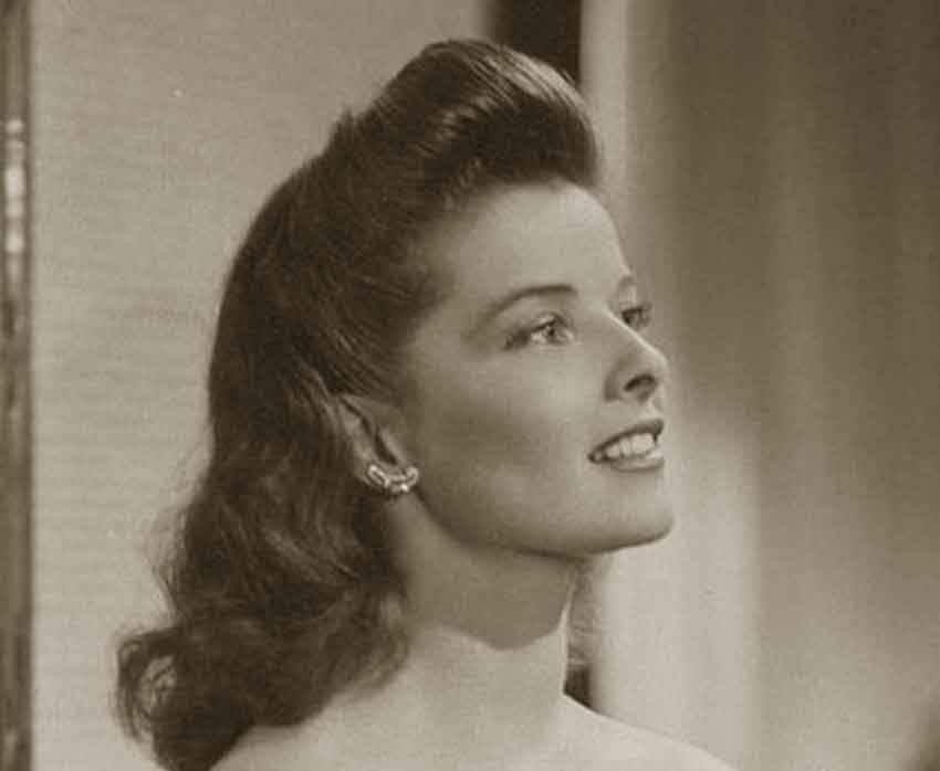 1940s Hairstyles Memorable Pompadours Katherine Hepburn 