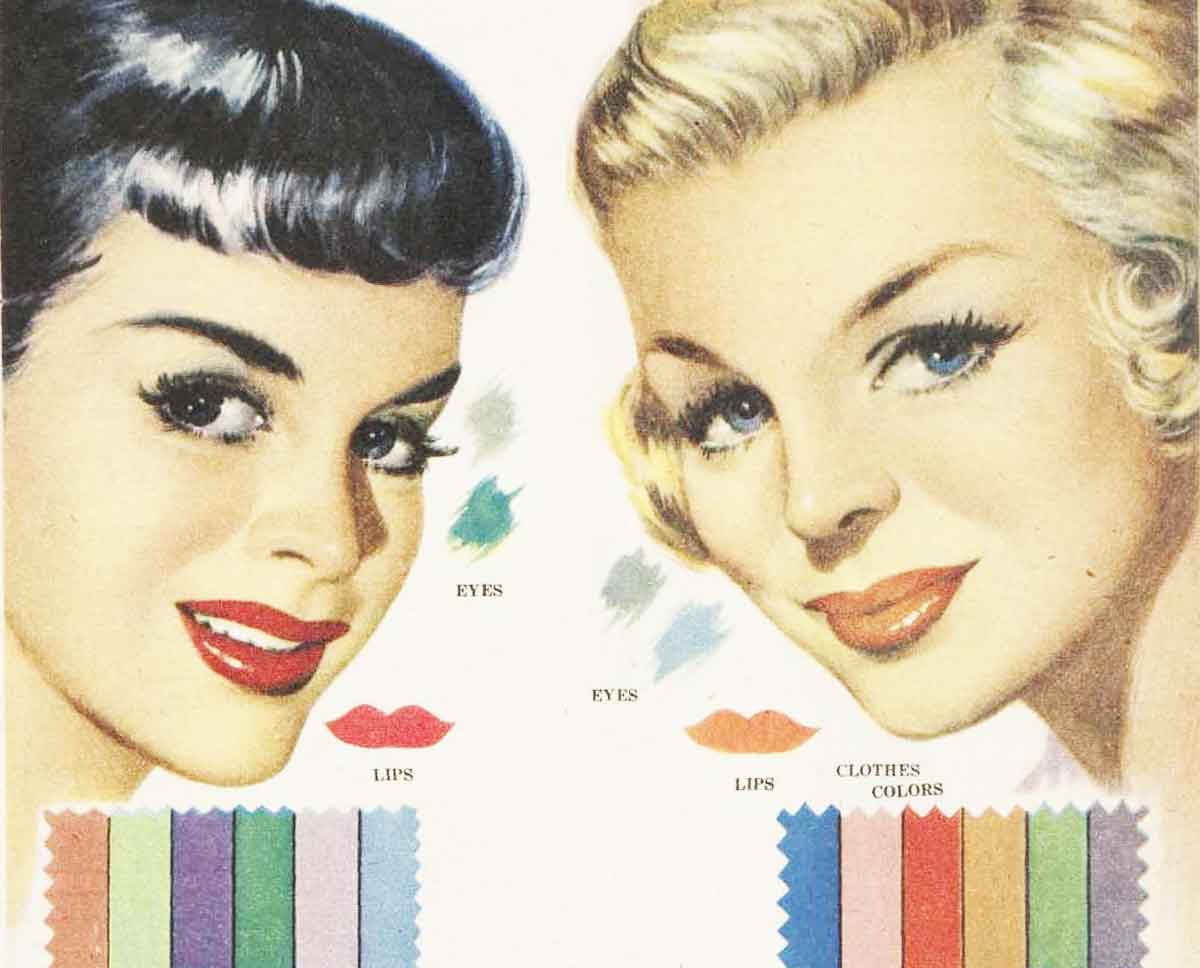 1950s Makeup - Color in 1951 - Glamour Daze