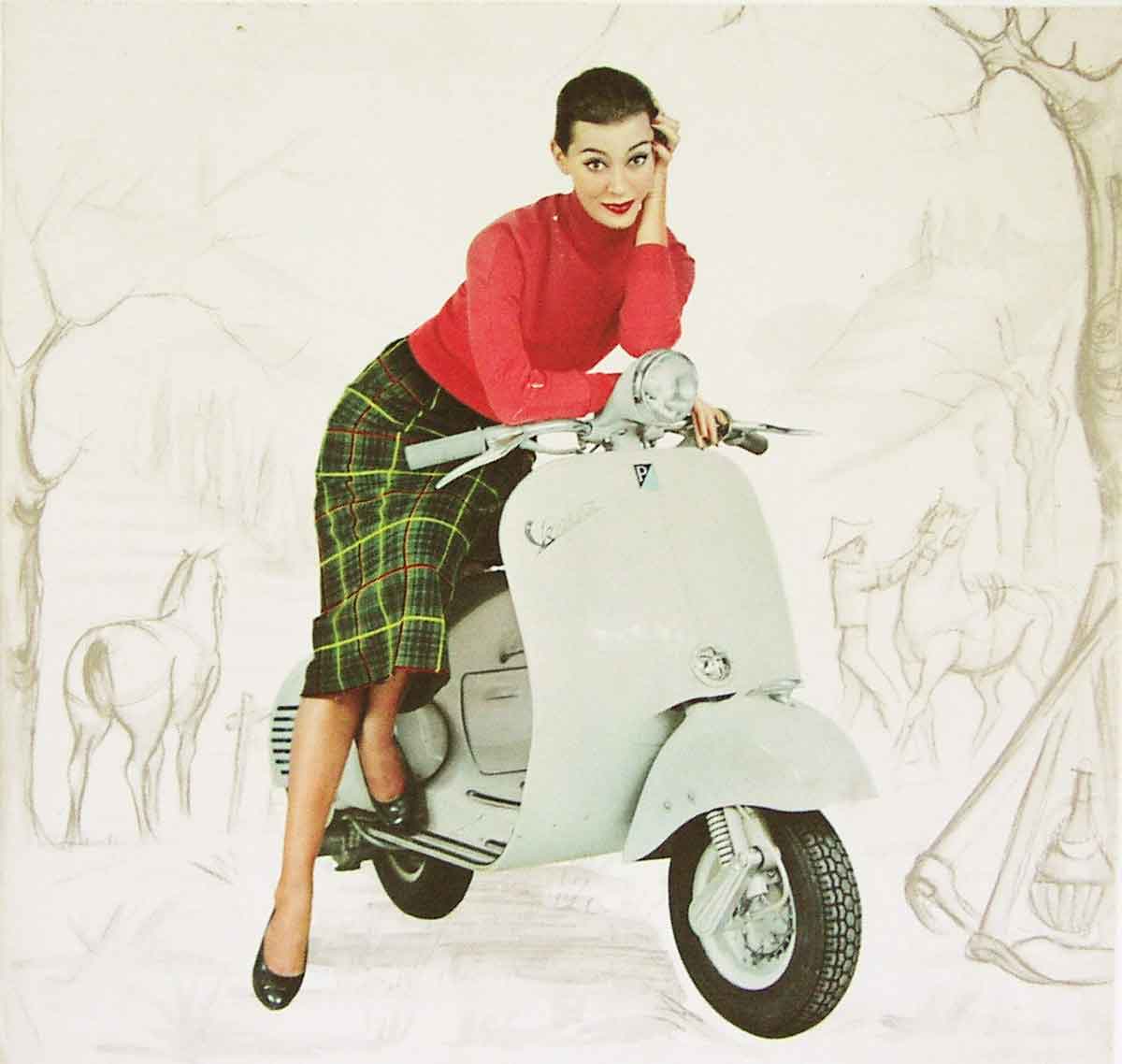 Vespa Chic How the world was seduced by a scooter Glamour Daze