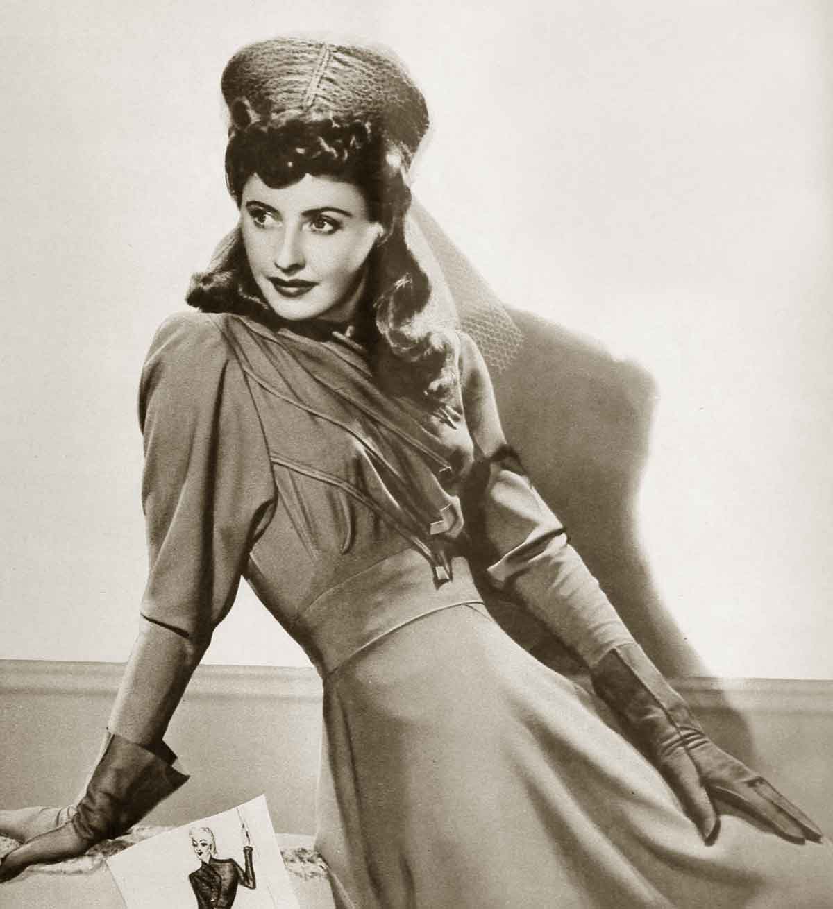 1940s Winter Fashion Barbara Stanwyck Glamour Daze